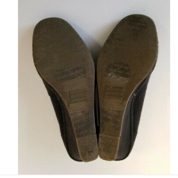 Toms Calypso Wedges - Slip-On Peep /Open Toe Shoes - Picture 11 of 11